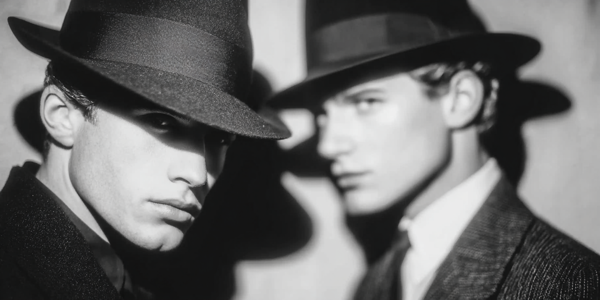  a good-looking gay male couple in the 1930s  
